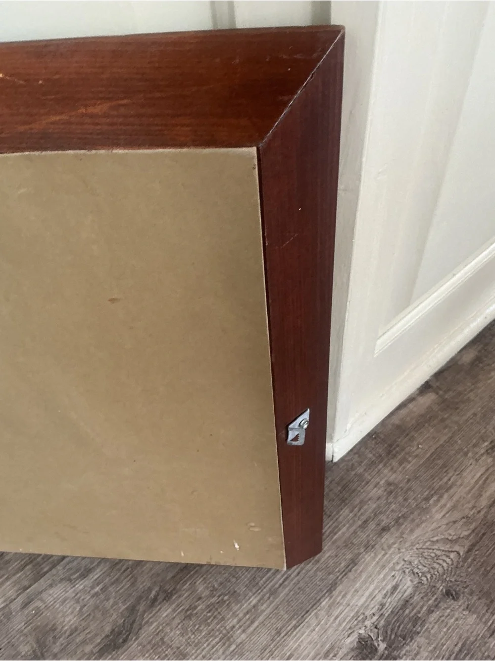 Vintage Wood Framed Wall Mirror 19.5